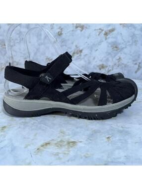 Keen Rose Women's Size 6.5 Shoes Black Gray Comfort Strappy Mary Jane Sandals